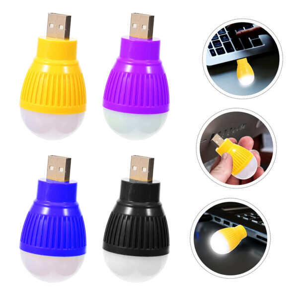 USB BEYAZ GECE LAMBASI MİNİ AMPUL AYDINLATMA (4172)