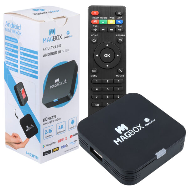 MAGBOX ELECTROBOX 2 GB RAM H313 İŞLEMCİ 16 GB HDD 4K ULTRA HD ANDROID BOX (ANDROID 10) (4172) - Görsel 3