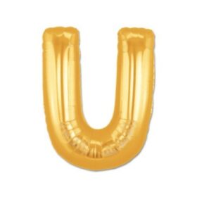 U Harf Folyo Balon Altın Renk 40 inç