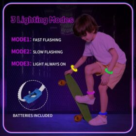 Festival & Parti LED Bileklik Baskı Yapılabilir 3 Farklı Mod Işıklı 1 Adet