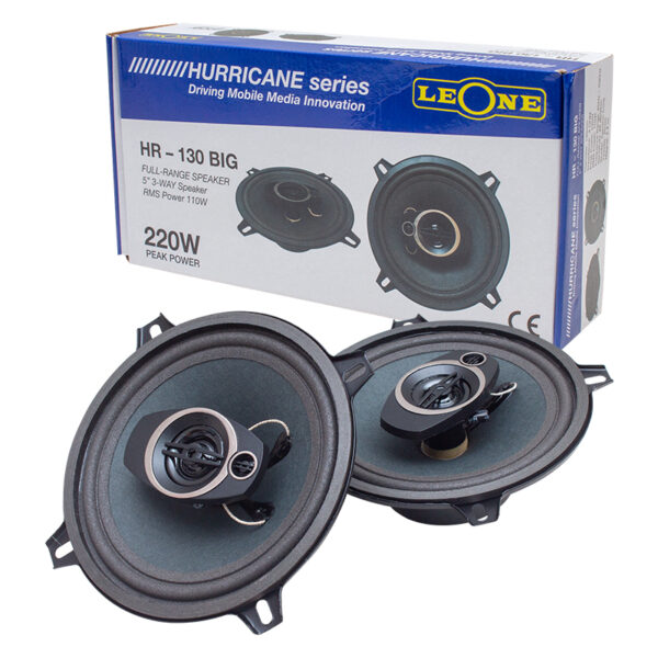 LEONE HR-130 BIG 13 CM 220 WATT MAX 110 WATT RMS 3 YOLLU 2Lİ TAKIM KUTULU 13 CM OTO HOPARLÖR (4172) - Görsel 3