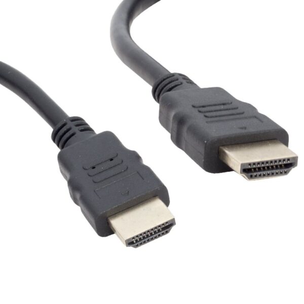 PLASTİK DÜZ SİYAH 50 CM POŞETLİ HDMI KABLO (4172)
