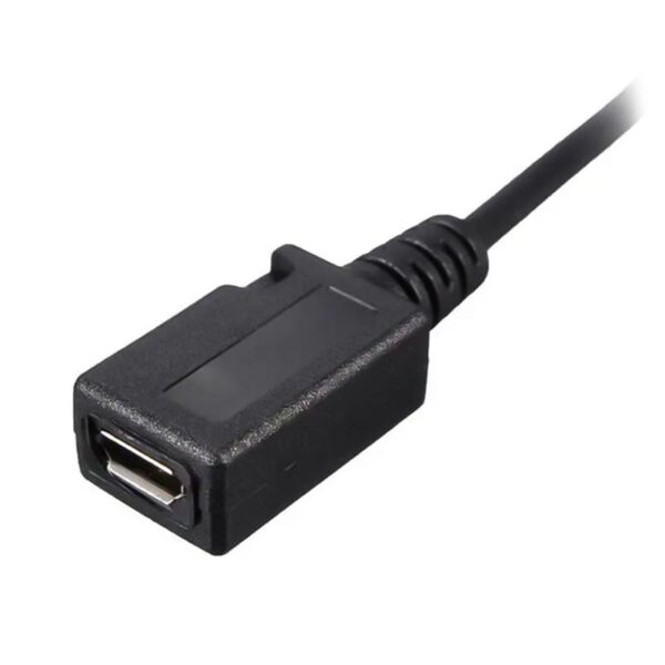 USB DİŞİ MİCRO USB ERKEK-DİŞİ Y 20 CM OTG KABLO (4172) - Görsel 3