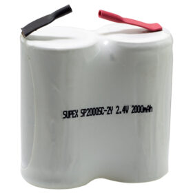 SUPEX 2Lİ YANYANA SÜPÜRGE PİLİ 2.4 V 2000 MA (4172)