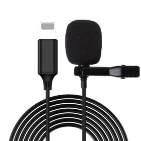 MAGICVOICE JH-041 LIGHTNING GİRİŞLİ KABLOLU YOUTUBER YAKA MİKROFON (4172)