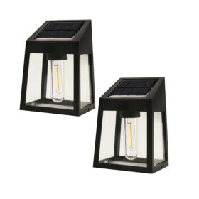 PİLLİ SOLAR GÜNEŞ ENERJİLİ GECE SENSÖRLÜ BAHÇE AYDINLATMA LAMBASI (2 li PAKET) (4172)