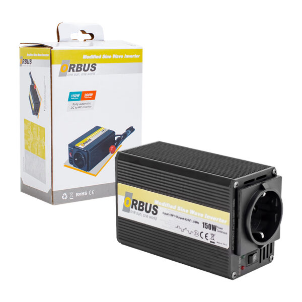 ORBUS MS-150W 12 VOLT - 150 WATT MODIFIED SINUS INVERTER (4172) - Görsel 3