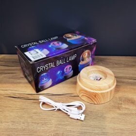Gezegen Dünya Tasarımlı Usb'li Dönen Cam Küre