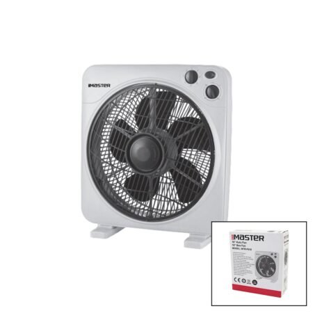 10 İNÇ  KUTU FAN  VANTİLATÖR  3 KADEME HIZ   6 PLASTİK KANAT 38W  60DK.ZAMAN AYARLI MTR-F610 (4172)