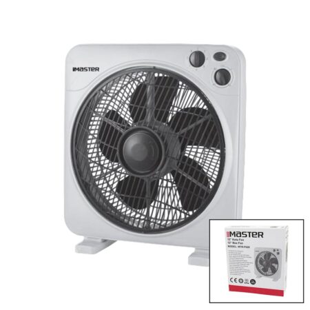 12 İNÇ  KUTU FAN  VANTİLATÖR  3 KADEME HIZ   5 PLASTİK KANAT  40W   60DK.ZAMAN AYARLI  MTR-F620 (4172)