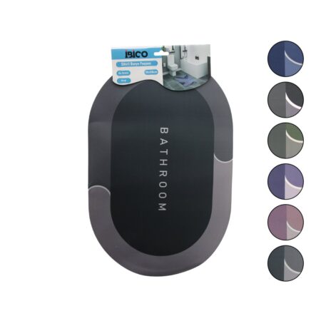 OVAL - MAT RENKLER   38X58CM   SU EMİCİ - SİHİRLİ  BANYO PASPASI  ELASTİK (4172)