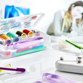 Çift Taraflı Bölmeli Hobi Dikiş Kutusu Ardunio Malzeme Kutusu (4172)