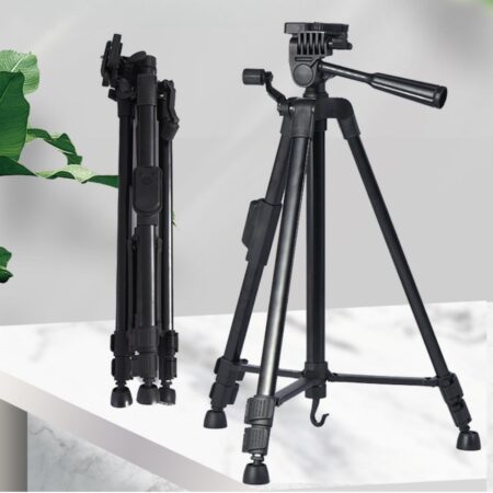 Telefon ve Fotoğraf Makinası Takılabilen Bluetooth Kumandalı 146 cm Tripod (4172)