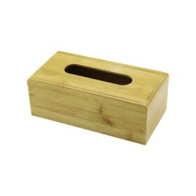 AHŞAP - BAMBU PEÇETELİK KUTU 11.6 X 22.8CM ALT KAPAKLI = KAYAR KANALLI - AÇ-KAPA (4172)
