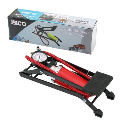 YATAY MODEL KALIN PİSTONLU AYAK POMPASI OTO-ARAÇ - BİSİKLET-MOTOR LASTİK - TOP - ŞİŞME YATAK-HAVUZ (4172)