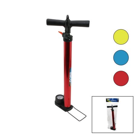 SAATLİ İRAN EL POMPASI METAL GÖVDE PLASTİK KOL - ALTLIK 55 CM TOP - BİSİKLET - MOTOR (4172)