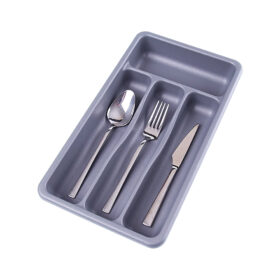 GRİ - 4 BÖLMELİ ÇEKMECE İÇİ KAŞIKLIK (4172)