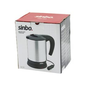 SİNBO SK-7371  12V  ARAÇ İÇİ KETTLE  PASLANMAZ ÇELİK  SU ISITICISI  0.8LT   120W   ÇAKMAKLIK FİŞLİ   PLASTİK KAPAK - KULP (4172)