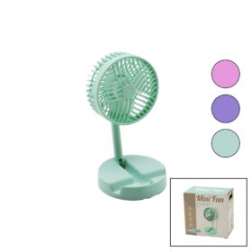 MİNİ FAN W-1630-A SDR-B07 M.ÜSTÜ VANTİLATÖR USB ŞARJLI KATLANIR FAN=12.5CM - AYAK=12.5CM 180 DERECE AYARLI TELEFONLUKLU (4172)