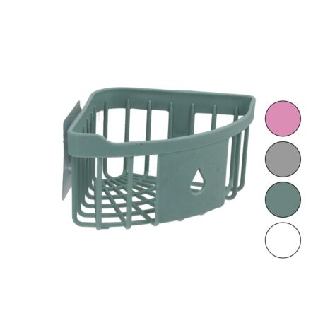 ÜÇGEN KÖŞELİK  BANYO - MUTFAK ORGANİZERİ  RENKLİ PLASTİK   YAPIŞKANLI MONTAJ (4172)