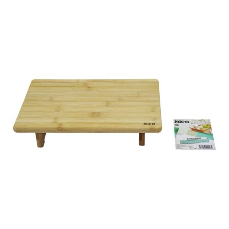 DİKDÖRTGEN AYAKLI  MİNİ SOFRA MODEL=32X21.5CM  BAMBU AHŞAP KESİM PANOSU (4172)