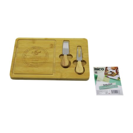BIÇAK SAĞ AHŞAP BAMBU KAHVALTI PEYNİR SUNUM PANO 2PEYNİR BIÇAK=AHŞAP SAPLI19X29X1.5CM (4172)
