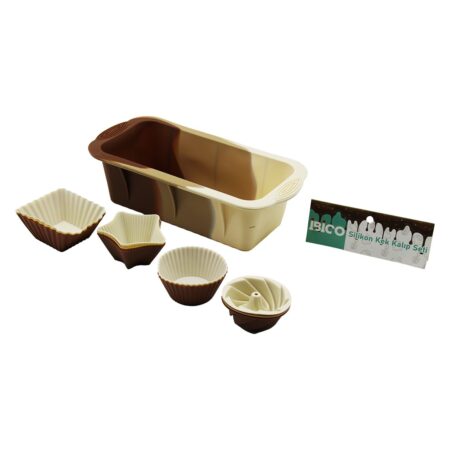 13PCS SİLİKON MUFFİN - BATON KEK KALIP SET BATON=11.5X25CM 3ER RÜZGAR GÜLÜ - YUVARLAK - YILDIZ - D.GEN (4172)