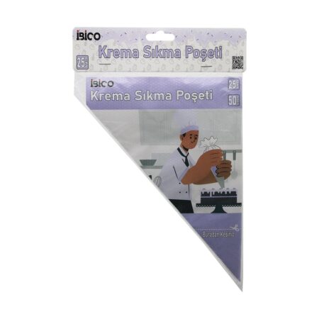 NAYLON 25CM 50PCS KREMA SIKMA POŞETİ TORBASI (4172)