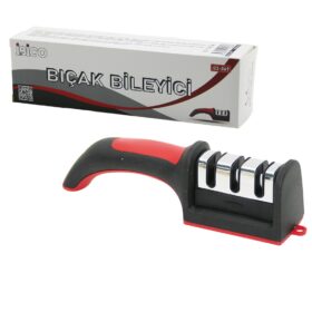 KUTULU  BIÇAK BİLEME  3 BOĞUMLU  RENKLİ PLASTİK SAPLI (4172)