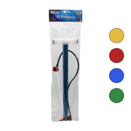 TERS BASMALI METAL GÖVDE PLASTİK KOL İRAN EL POMPASI 55CM TOP - BİSİKLET - MOTOR AYAKLIK APARATLI (4172)