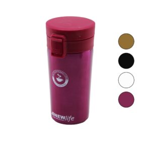 ÇELİK=18-8 METAL TERMOS KUPA BARDAK 300ML FİLTRELİ KULPSUZ BAS-AÇ KİLİTLİ KAPAK (4172)