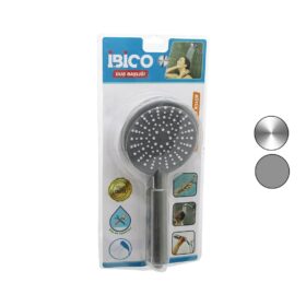 BÜYÜK BOY YUVARLAK=11CM DUŞ BAŞLIK KADEMELİ VAKUMLU KROM-GRİ GÖVDE-- BEYAZ-GRİ ZEMİN - İĞNESAP:14CM (4172)