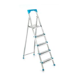 4+1BASAMAKLI METAL MERDİVEN Y: 105CM - 120KG.TAŞIMA KAPASİTESİ (4172)