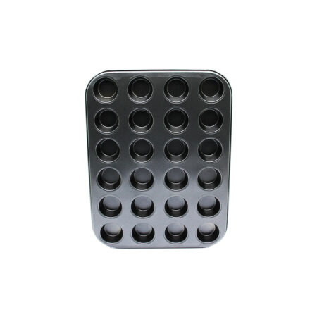 24 GÖZLÜ METAL - SİYAH MUFFIN KEK KALIBI (4172)