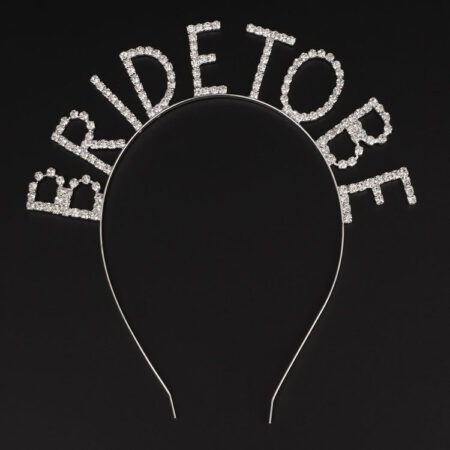 Kristal Taşlı Gümüş Renk Bride To Be Gelin Tacı (4172)