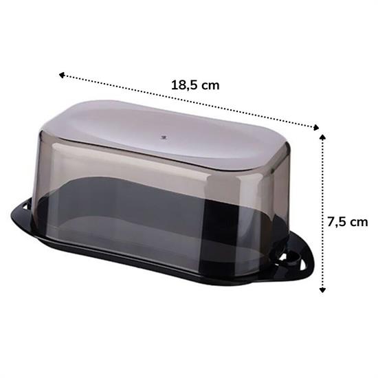 Kilitli Plastik Kapaklı Kahvaltılık Tereyağlık Peynirlik Erzak Saklama Kabı Ap-9428 (4172) - Görsel 4