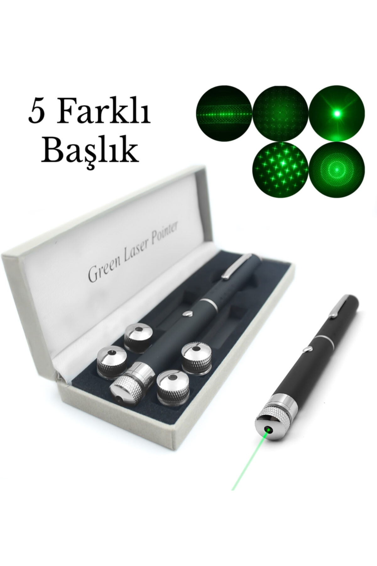 Yeşil Lazer Pointer USB Şarjlı 5 km Etki Alanı! (4172) - Görsel 4