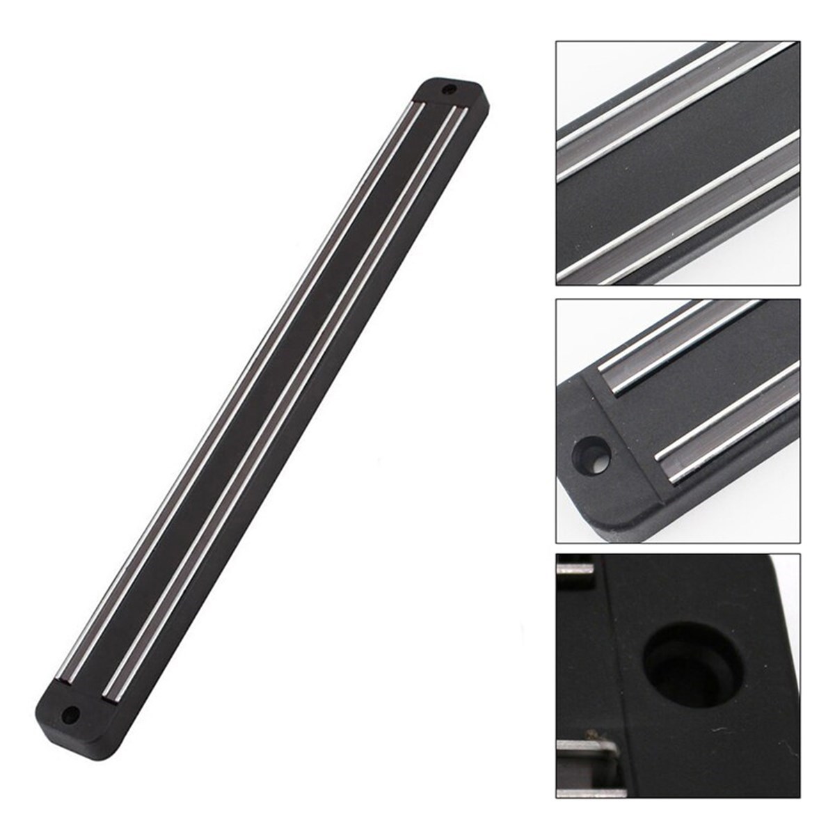 Mıknatıslı Paslanmaz Duvar Bıçak Askısı Standı 33 Cm Aparat (4172) - Görsel 4