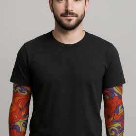 Çorap Dövme Giyilebilir Kol Bacak Dövmesi Likralı 2 Adet Model 4 (4172)