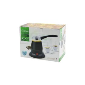 KİWİ KCM-7514 CAM ELEKTRİKLİ CEZVE TÜRK KAHVE MAKİNESİ 360 DERECE DÖNEBİLEN TABAN 6 FİNCAN 1000W 400ML 304 ÇELİK GİZLİ REZİSTANS (4172)