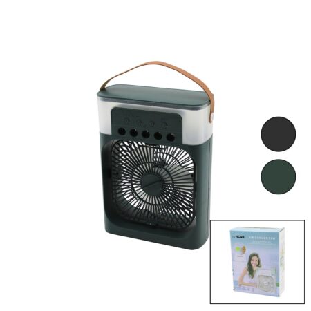 HAVA NEMLENDİRME - FAN - GECE LAMBASI MASA ÜSTÜ ULTRASONİK VANTİLATÖR 360 DERECE USB ŞARJ 3KDM HIZ (4172)