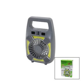 2İN1=MİNİ FAN - FENER USB ŞARJ 2 KADEME HIZ LAMBA=4 FONKSİYON - 10W SU GEÇİRMEZ TAŞIMA KULP MİNİ VANTİLATÖR GS-265 (4172)