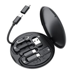 60w Destekli Kablo Kutusu Seyahat Kablo Seti 5&apos;i 1 arada USB Type-C Şarj Kablosu Seti (4172)