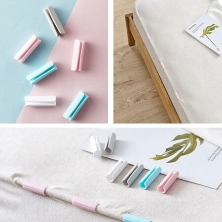 12 Adet Çok Amaçlı Çarşaf Tutucu, Sabitleyici ,Kaydırmaz Nevresim Örtü Düzenleyici Klipsler (4172)