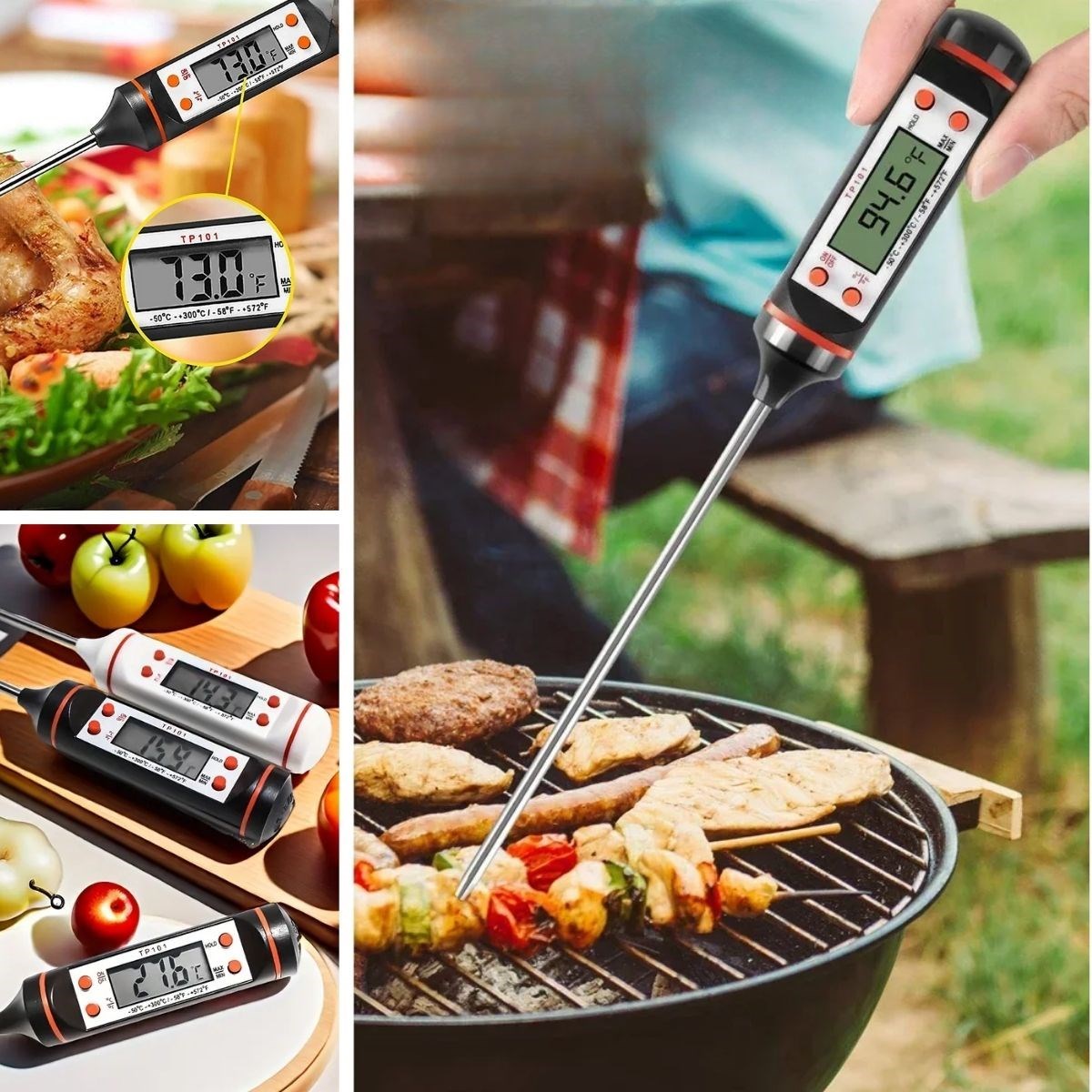 Dijital Gıda Termometresi Süt,Et,Yoğurt Mayalama,Mama Derecesi Ölçer Gıda Termometresi (4172) - Görsel 4