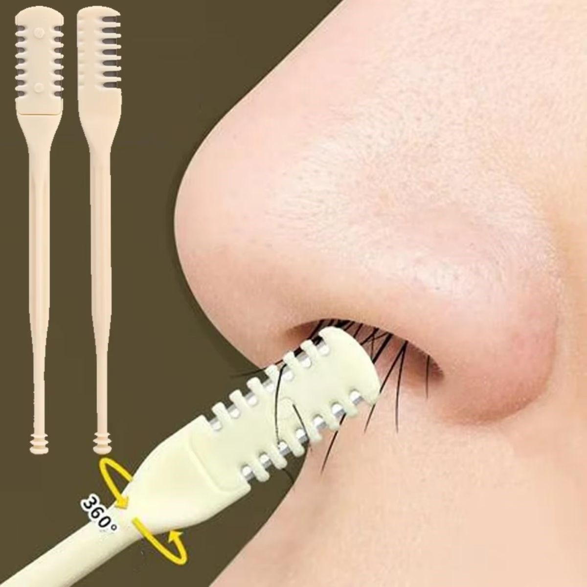 2'Si Bir Arada 2 Parça Kutulu Burun Kıl Alma ve Kulak Temizleme Aparatı (4172) - Görsel 3