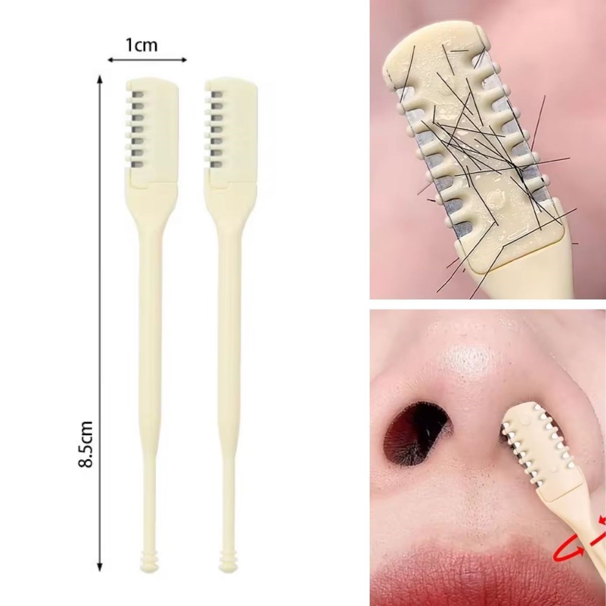 2'Si Bir Arada 2 Parça Kutulu Burun Kıl Alma ve Kulak Temizleme Aparatı (4172) - Görsel 5