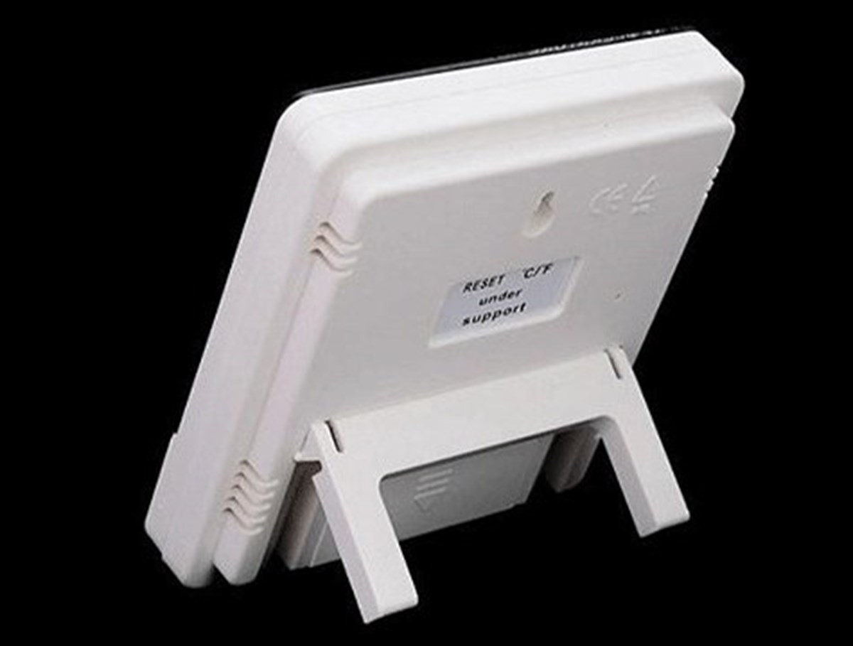 Bebek Odası Masaüstü Dijital Termometre Nem Ölçer Higrometre Saat (4172) - Görsel 4