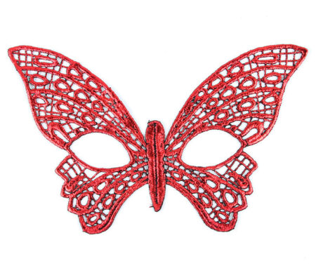 Kırmızı Dantel Masquerade Maskesi 7 No (4172)