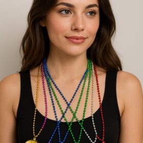 70&apos;ler 80&apos;ler ve 90&apos;lar Temalı Disko Topu Kolye Seti 6 Adet (4172)